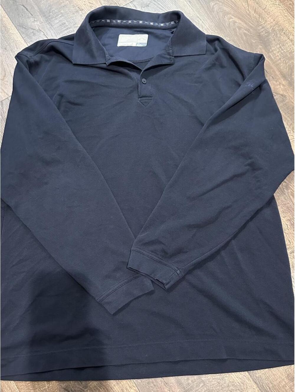Cutter & Buck Men's Black and Navy Polo-shirt